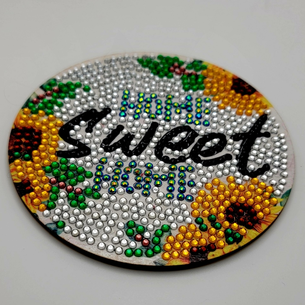 HOST PICK! Home Sweet Home Sunflower Coaster 🌻 Home Decor Gift Personal - Picture 5 of 5